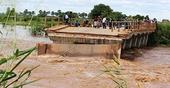Chuva destrói três pontes na provincia
